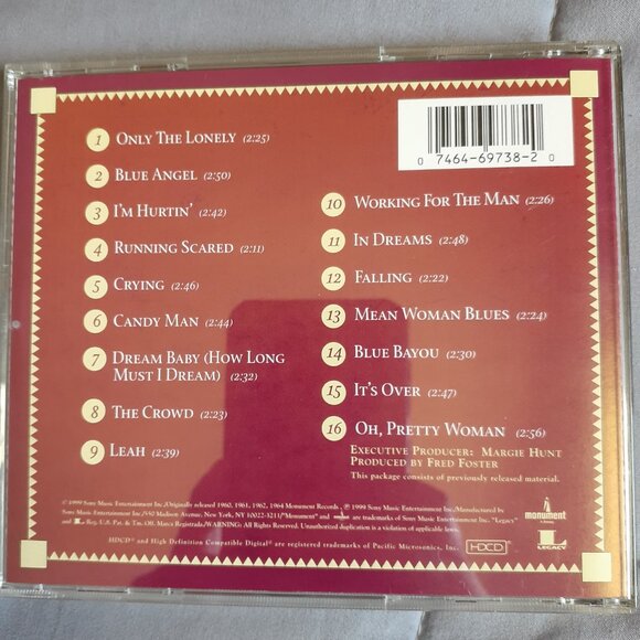 Roy Orbison : 16 Biggest Hits CD (1999) In Dreams, Crying - Picture 2 of 4